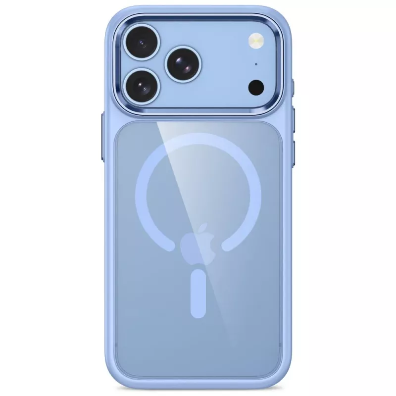 Capa transparente Tech-Protect Magmat MagSafe para iPhone 17 Pro Max / 18 Pro Max - azul-claro/transparente