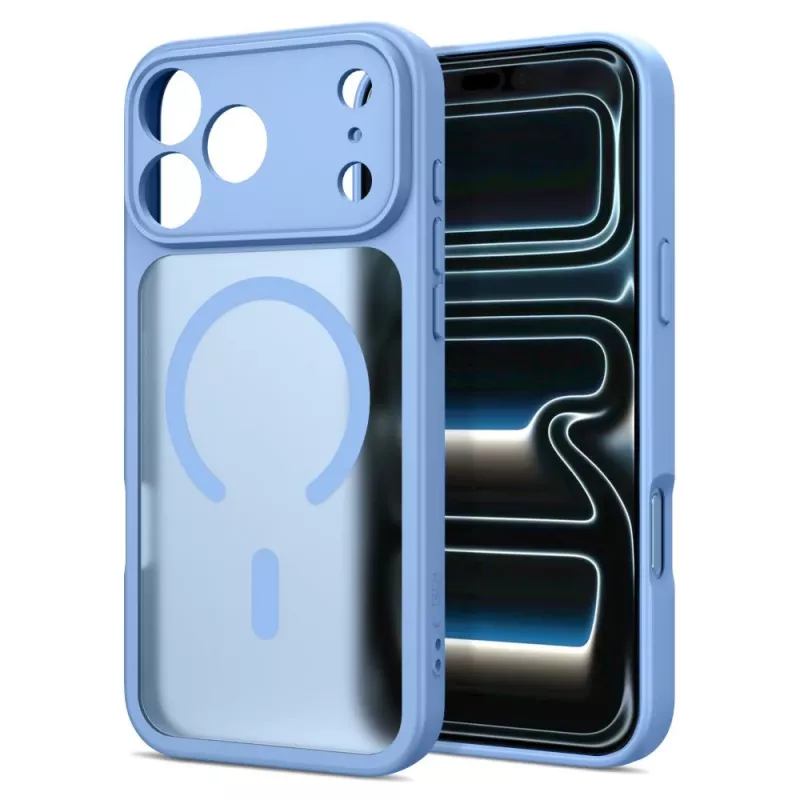 Capa Tech-Protect BasicMag MagSafe para iPhone 17 Pro / 18 Pro azul-claro mate