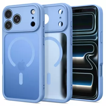 Capa Tech-Protect BasicMag MagSafe para iPhone 17 Pro Max / 18 Pro Max, azul-claro mate