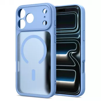 Capa Tech-Protect BasicMag MagSafe para iPhone 17 Pro Max / 18 Pro Max, azul-claro mate