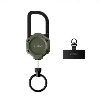 Suporte antifurto TECH-PROTECT ATH03 Urbanloop para Apple AirTag, verde militar