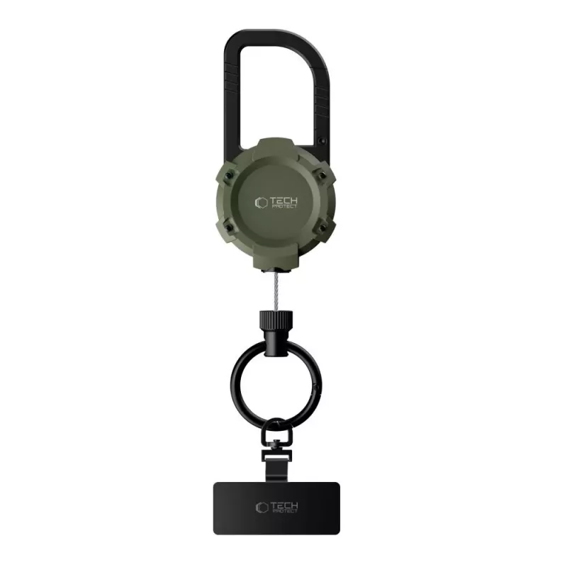Suporte antifurto TECH-PROTECT ATH03 Urbanloop para Apple AirTag, verde militar