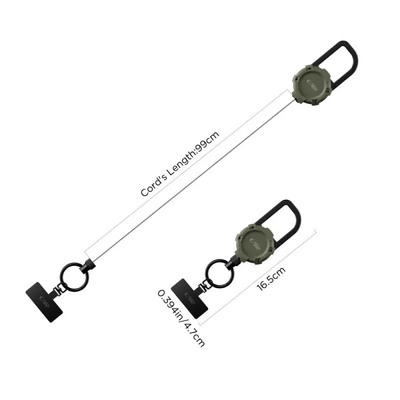 Suporte antifurto TECH-PROTECT ATH03 Urbanloop para Apple AirTag, verde militar