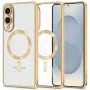 Tech-Protect Magflex Capa MagSafe Samsung Galaxy S25 Edge Dourado Brilhante