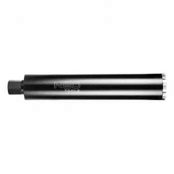 NEO TOOLS Broca de Núcleo Diamantada 82 mm para GRAPHITE 58G540, Comprimento de Trabalho 470 mm, Rosca 1 1/4 Polegadas UNC, Segmentos Soldados a Laser, Furação a Húmido