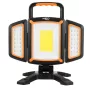 NEO TOOLS 99-125 Candeeiro de Trabalho LED COB Recarregável 2000lm, 20W, 6500K Branco Frio, 4400mAh Li-Ion, USB-C, Base Magnética, IP44