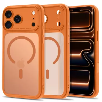 Capa MagSafe MagPeak TECH-PROTECT para iPhone 17 Pro / 18 Pro - Cosmic Orange mate