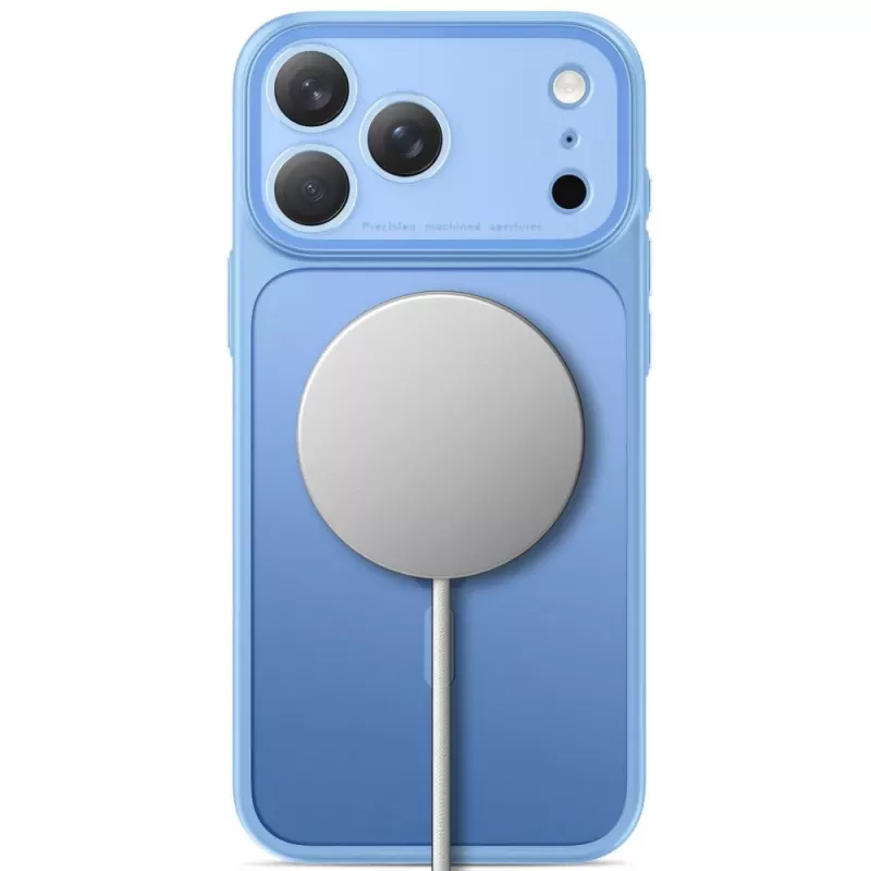 Capa transparente MagSafe MagPrime TECH-PROTECT para iPhone 17 Pro Max / 18 Pro Max - azul-claro mate