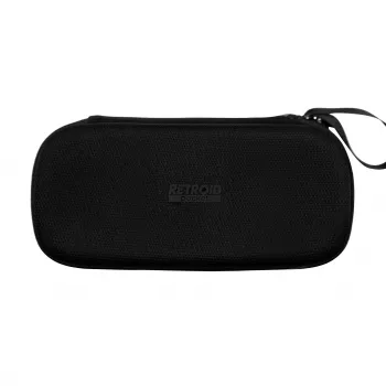 Bolsa de transporte Retroid para Retroid5 - estojo rígido de EVA preto com fecho de correr duplo, forro interior de microfibra, bolsa de rede, elásticos, alça de pulso