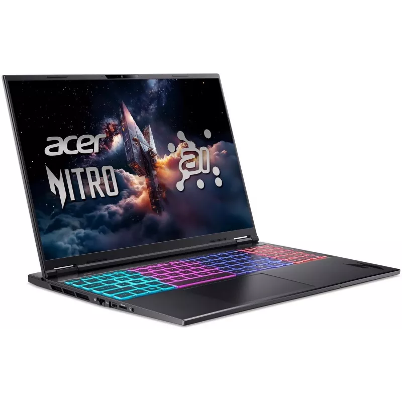 Portátil gaming Acer Nitro 16S AI 16 polegadas QHD 165Hz Ryzen AI 9 365 32GB RAM 1.5TB SSD RTX 5070Ti Windows 11 Pro