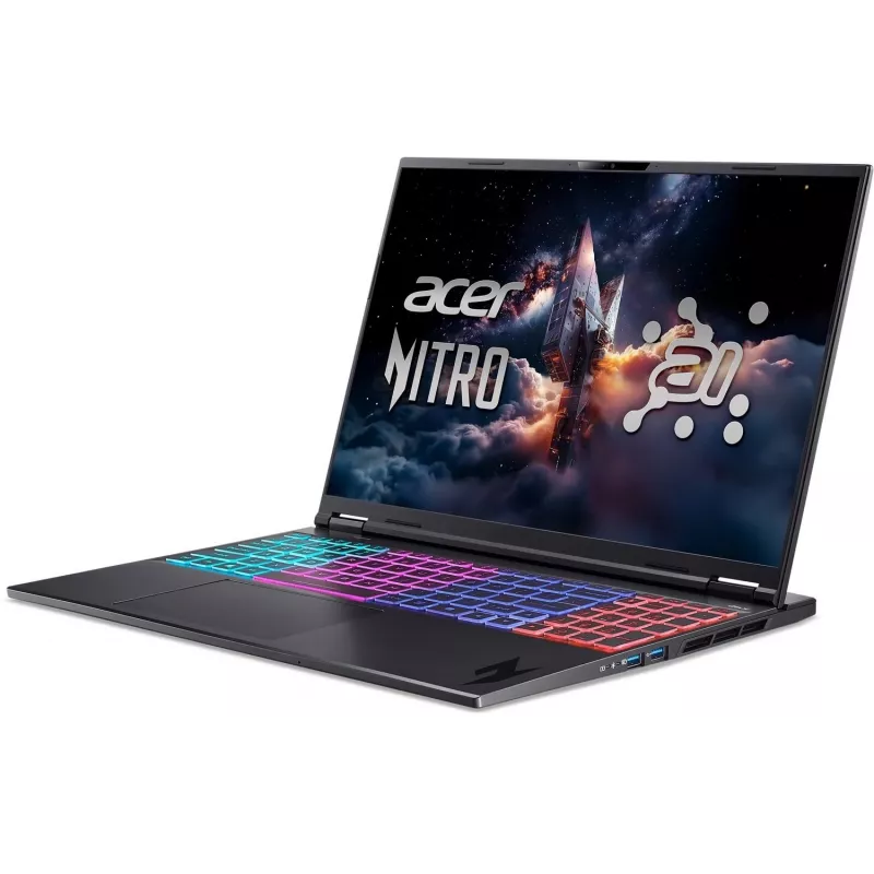 Portátil gaming Acer Nitro 16S AI 16 polegadas QHD 165Hz Ryzen AI 9 365 32GB RAM 1.5TB SSD RTX 5070Ti Windows 11 Pro
