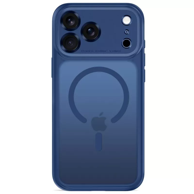 Capa MagSafe MagPeak TECH-PROTECT para iPhone 17 Pro / 18 Pro - azul-escuro mate
