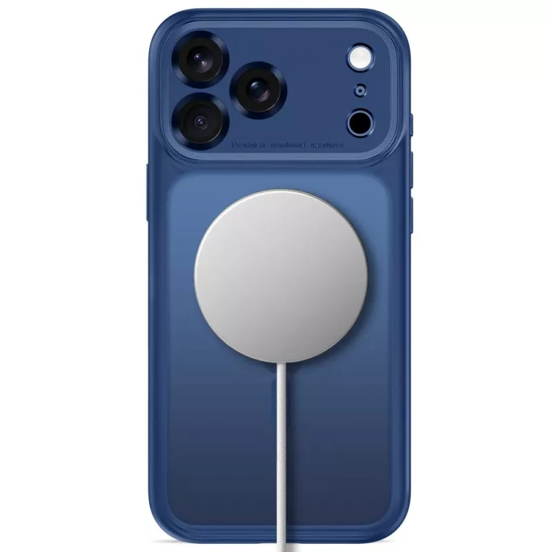 Capa MagSafe MagPeak TECH-PROTECT para iPhone 17 Pro / 18 Pro - azul-escuro mate