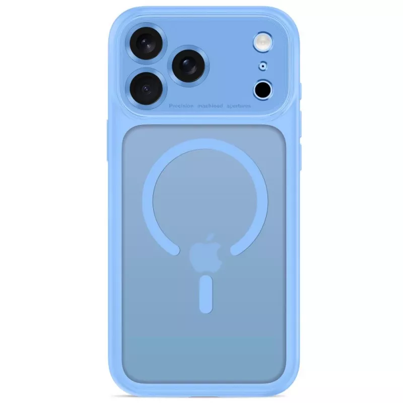 Capa MagSafe MagPeak TECH-PROTECT para Apple iPhone 17 Pro / 18 Pro, azul-claro mate