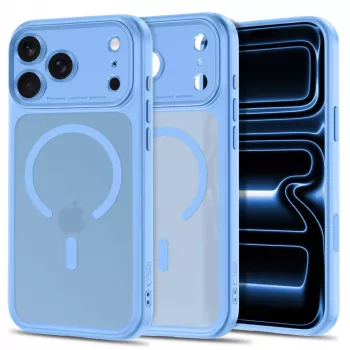 Capa MagSafe MagPeak TECH-PROTECT para iPhone 17 Pro Max / 18 Pro Max, azul-claro mate