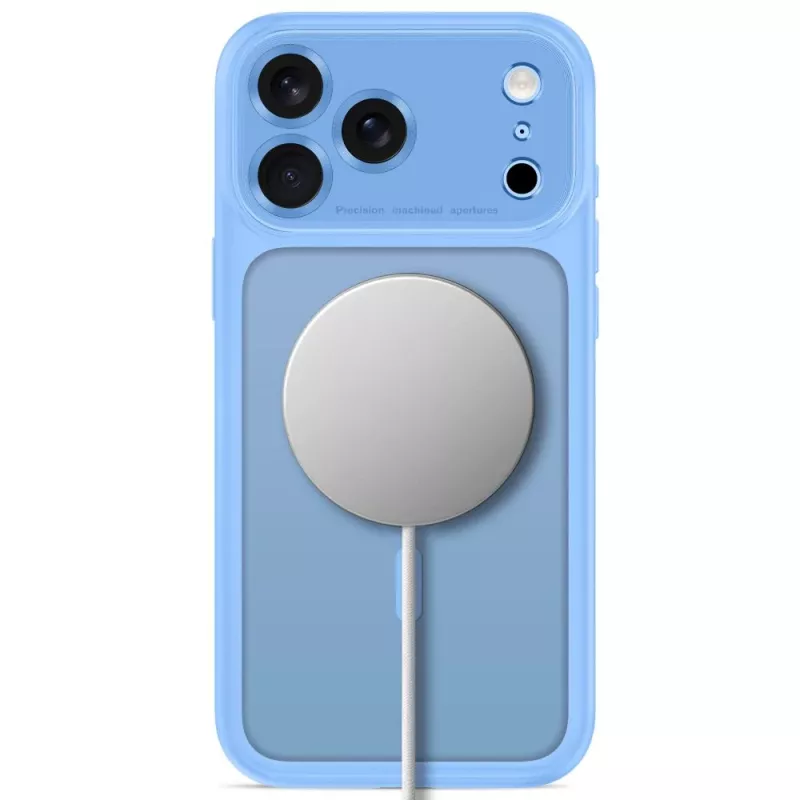 Capa MagSafe MagPeak TECH-PROTECT para iPhone 17 Pro Max / 18 Pro Max, azul-claro mate