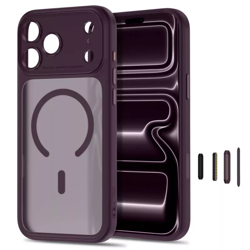 TECH-PROTECT MAGPEAK MAGSAFE CC iPhone 17 Pro / 18 Pro mate Dark Cherry