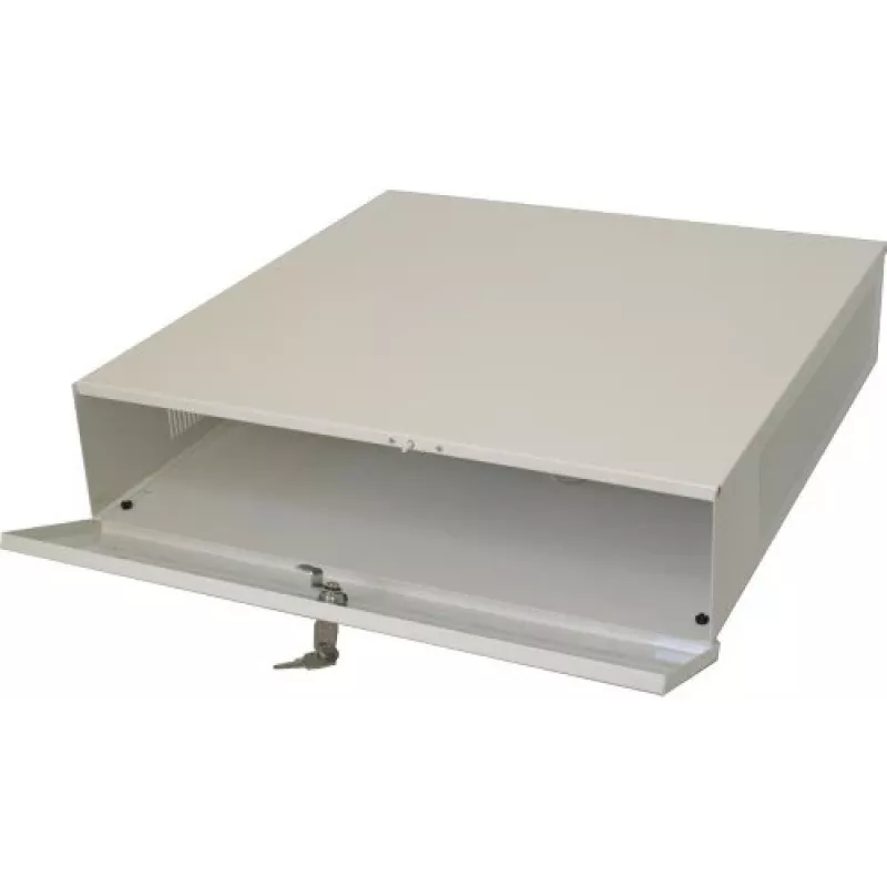 Caixa de aço Pulsar AWO471 para DVR/NVR com fechadura, preta