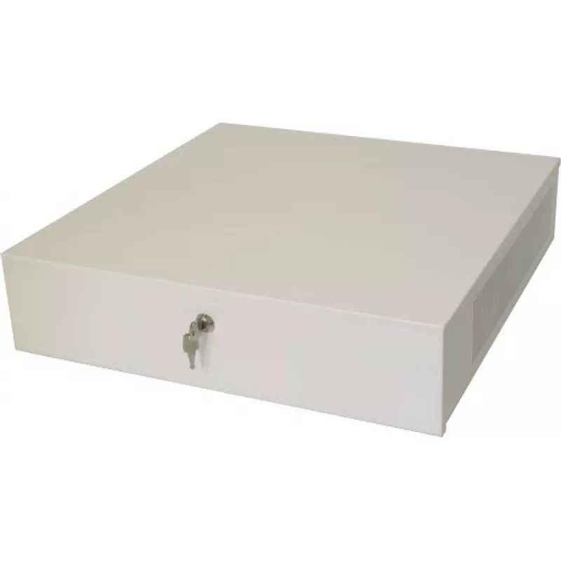 Caixa de aço Pulsar AWO471 para DVR/NVR com fechadura, preta