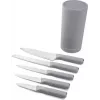Conjunto de 6 peças de porcelana Ambition Curly cinzento