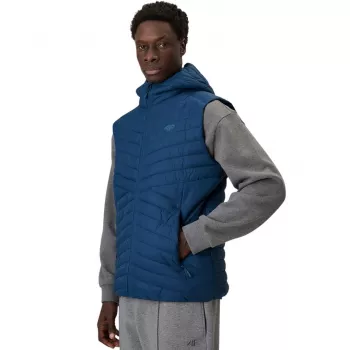Colete leve com fecho de homem 4F M344 azul-marinho tamanho L