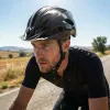 Capacete de bicicleta Vayox Speed LED, preto brilhante, tamanho L (58-61 cm)