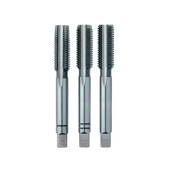 Conjunto de 3 machos de roscar manuais M14 rosca métrica grossa, HSS, EL-CUT, DIN 352, 6H