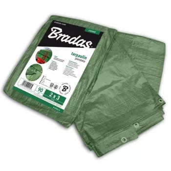 Lona de polietileno azul resistente Bradas PL906/10 12 x 10 m, 60 g/m², impermeável, resistente aos UV, bordos reforçados com ilhós de alumínio