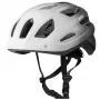 Vayox Capacete de bicicleta Active com luz LED, branco-preto, tamanho M (54-58 cm)