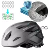 Vayox Capacete de bicicleta Active com luz LED, branco-preto, tamanho M (54-58 cm)