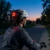 Vayox Capacete de bicicleta Active com luz LED, branco-preto, tamanho M (54-58 cm)