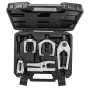 NEO TOOLS Conjunto de extratores de terminais de direção 5 peças, aço forjado, kit separador de rótulas com mala de plástico