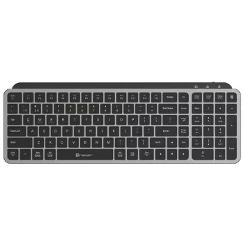 TRACER STONE RF 2.4G+BT Teclado sem fios, QWERTY US International, preto