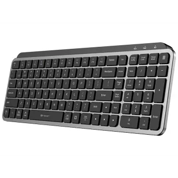 TRACER STONE RF 2.4G+BT Teclado sem fios, QWERTY US International, preto
