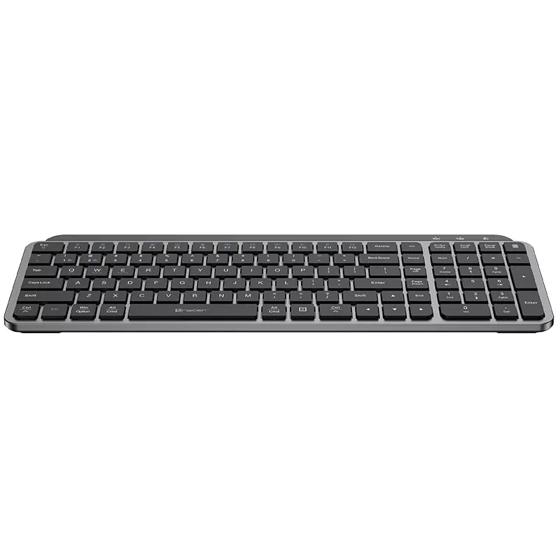 TRACER STONE RF 2.4G+BT Teclado sem fios, QWERTY US International, preto