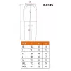 NEO Tools 81-231-XS Calças de proteção, cinzento com apontamentos verdes, tamanho XS, 100% algodão, 270 g/m², certificado CE