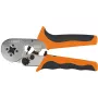 NEO Tools Alicate de cravar autoajustável para terminais 0,25-6 mm² (AWG 23-10), cravação quadrada, punho ergonómico de dois componentes, 200 mm