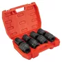 NEO TOOLS Conjunto de chaves de caixa 3/4 polegadas para chave de impacto, 26-38 mm, 8 peças, aço Cr-Mo, fosfatado preto, DIN 3121, com mala de plástico
