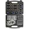 NEO TOOLS TOP-11-263 Conjunto de teste de fugas de injetores Common Rail para motores diesel, conjunto de diagnóstico de 6 cilindros com adaptadores e mala