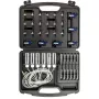 NEO TOOLS TOP-11-263 Conjunto de teste de fugas de injetores Common Rail para motores diesel, conjunto de diagnóstico de 6 cilindros com adaptadores e mala