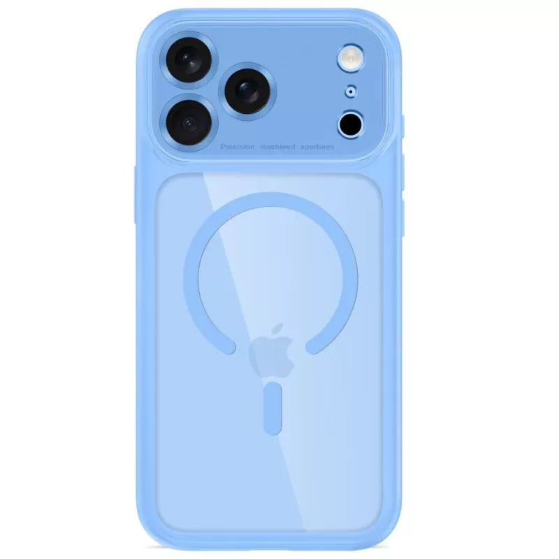 TECH-PROTECT MagPeak Capa MagSafe transparente para iPhone 17 Pro Max / 18 Pro Max - azul-claro