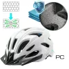 Vayox Speed Capacete de bicicleta LED branco brilhante tamanho M