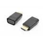 Accura Adaptador HDMI para VGA com áudio, macho para fêmea, 1080p, preto