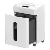 Tracer SilentBlade Destruidora de papel branca com corte em partículas, 10 folhas, P-4, 21 L