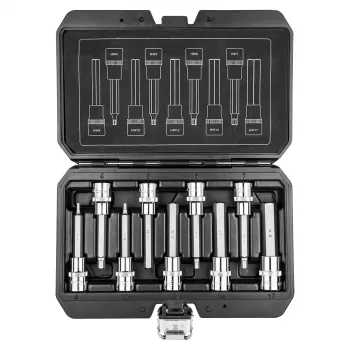 NEO TOOLS Bits sextavados para chaves de caixa 100 mm, conjunto de 9 peças