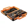 NEO TOOLS conjunto de 69 pontas de chave de fendas com punho de roquete, pontas de aço S2, sextavado 1/4 polegadas, Phillips, Pozidriv, fenda, Torx, sextavado interior, quadrado, Spanner, Tri-Wing, Torq-Set, suporte magnético, mala de armazenamento