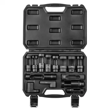 NEO TOOLS conjunto de chaves de caixa para sonda lambda e injetores, 14 peças
