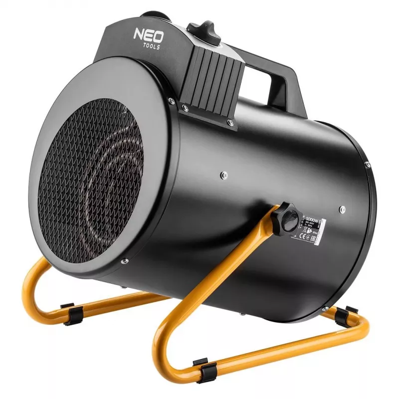 NEO TOOLS 90-069 Aquecedor elétrico industrial 5kW, termóstato ajustável, IPX4, de 3 fases 400V