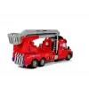 LEAN TOYS Veículo de bombeiros com escada R/C telecomando escala 1:14 2,4 GHz mangueira de água luzes sons