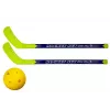 LEAN TOYS Conjunto de floorball com 2 sticks de hóquei e bola, 82 cm, vermelho/azul, para crianças a partir dos 6 anos